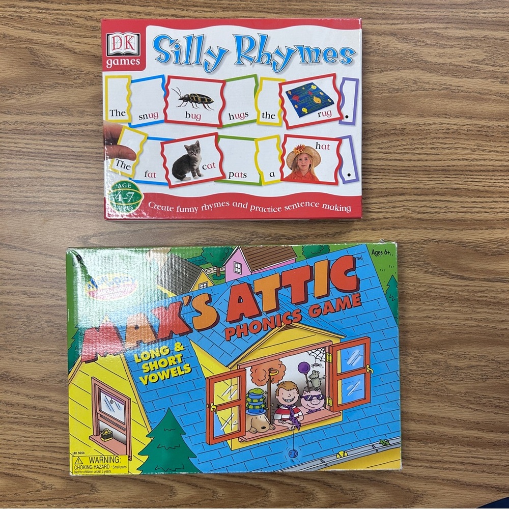 Phonics and Grammar Games set of 2